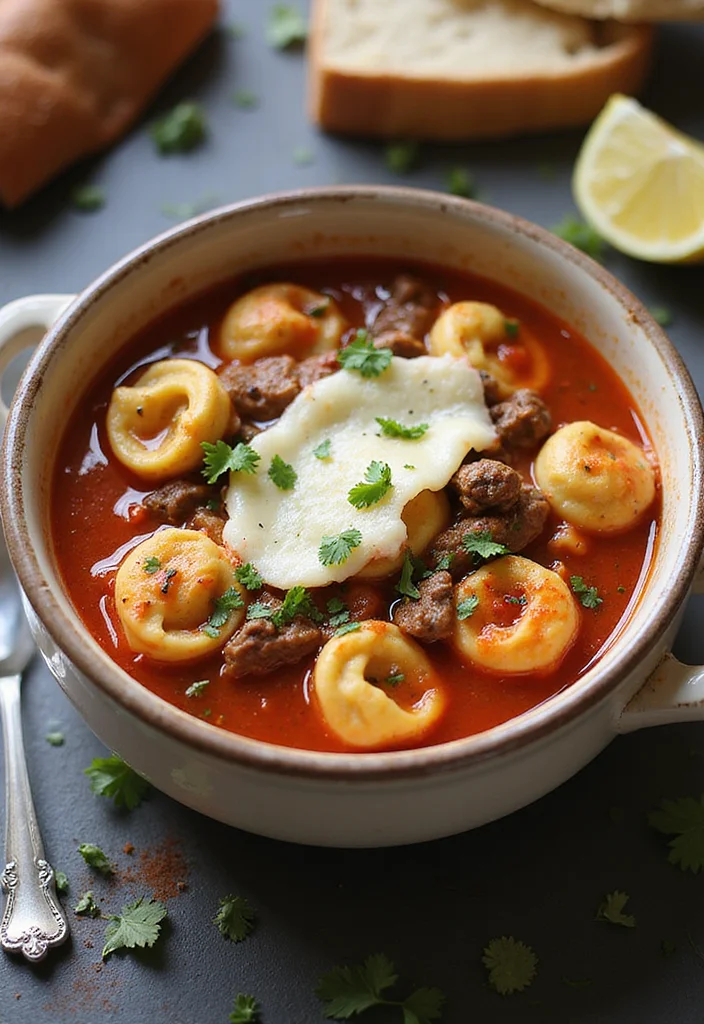 17 Underrated Beef Tortellini Soup Recipes Worth Making - 17. Beef Tortellini Soup with Parmesan 1