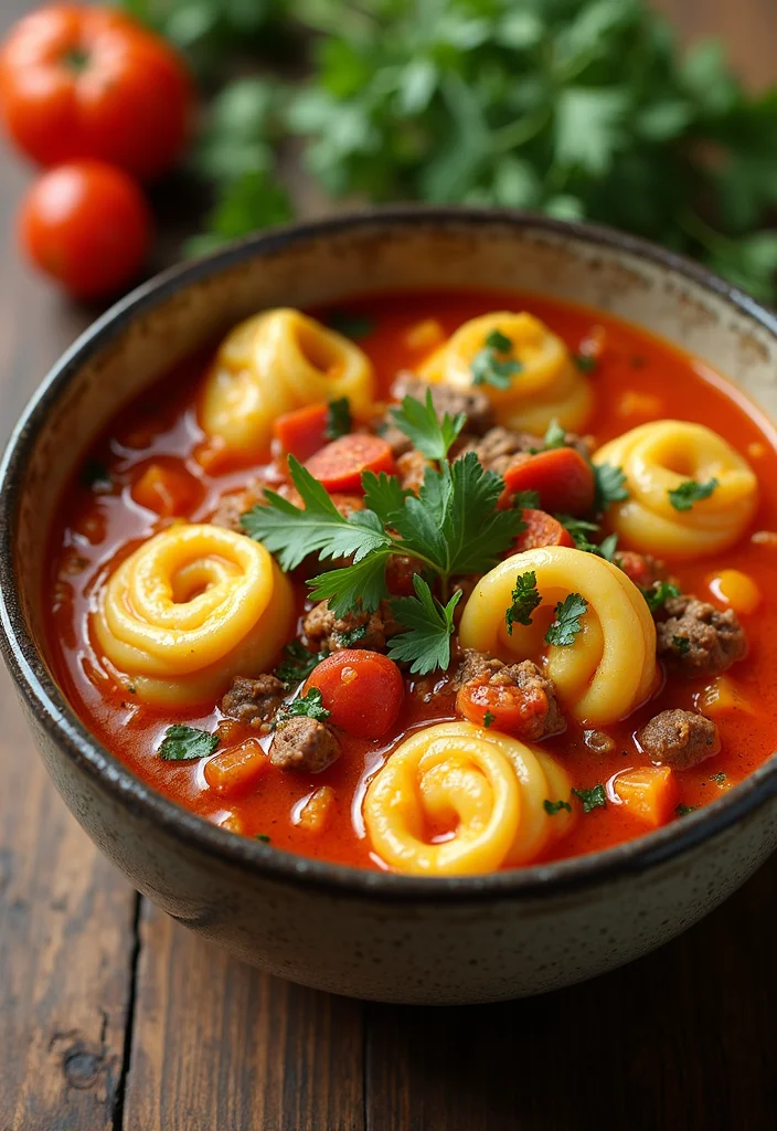 17 Underrated Beef Tortellini Soup Recipes Worth Making - 2. Spicy Beef Tortellini Soup 1