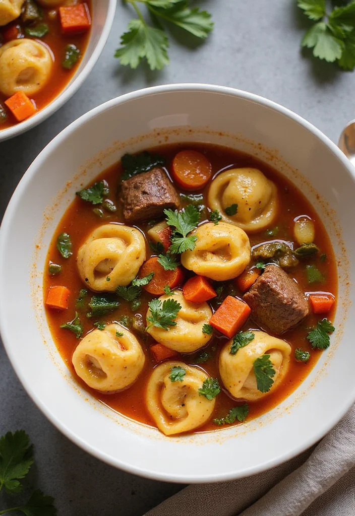 17 Underrated Beef Tortellini Soup Recipes Worth Making - 6. Beef Tortellini and Vegetable Soup 1