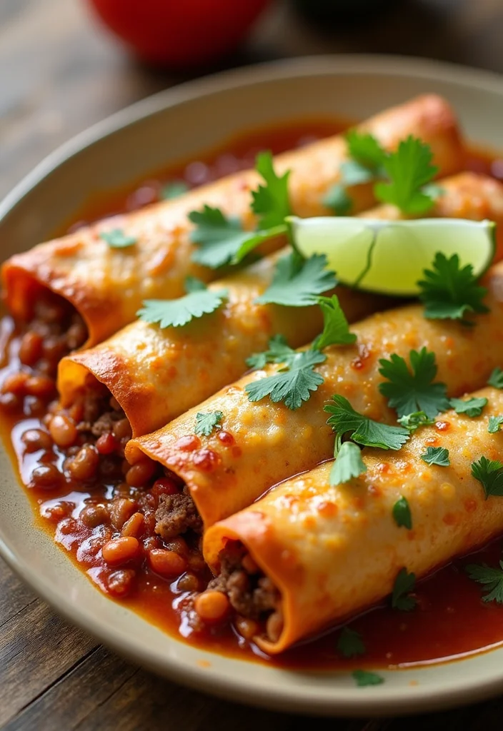 18 Beef And Bean Enchiladas Meals Perfect For Weeknight Cooking - 14. Beef and Bean Enchiladas with Peppers and Onions 1