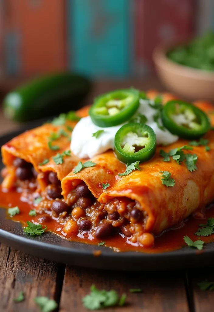 18 Beef And Bean Enchiladas Meals Perfect For Weeknight Cooking - 2. Spicy Chipotle Beef and Bean Enchiladas 1
