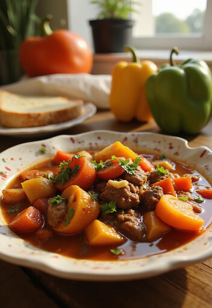 18 Crowd-Pleaser Keto Beef Stew Slow Cooker Ideas You’ll Save Immediately - 15. Beef Stew with Bell Peppers 1
