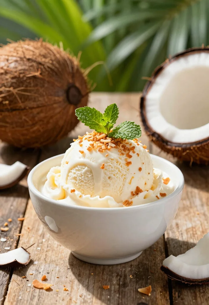 18 Cuisinart Ice Cream Maker Recipes for Creamy Homemade Treats - 1. Creamy Dairy-Free Coconut Ice Cream 1