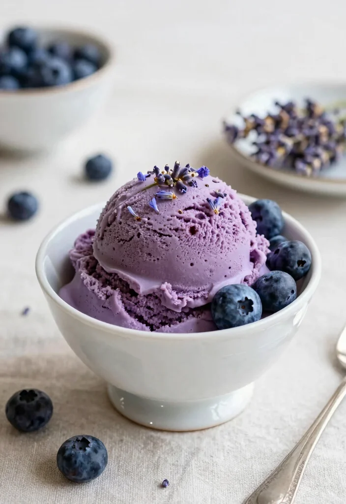 18 Cuisinart Ice Cream Maker Recipes for Creamy Homemade Treats - 10. Blueberry Lavender Ice Cream 1
