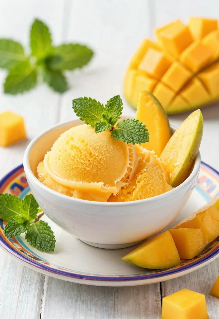 18 Cuisinart Ice Cream Maker Recipes for Creamy Homemade Treats - 2. Refreshing Mango Sorbet 1