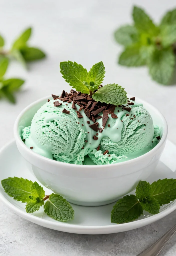 18 Cuisinart Ice Cream Maker Recipes for Creamy Homemade Treats - 8. Mint Chocolate Chip Ice Cream 1