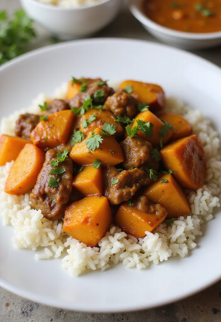 18 Easy Japanese Beef Curry Meals That Always Impress - 13. Quick Beef Curry with Sweet Potatoes 1