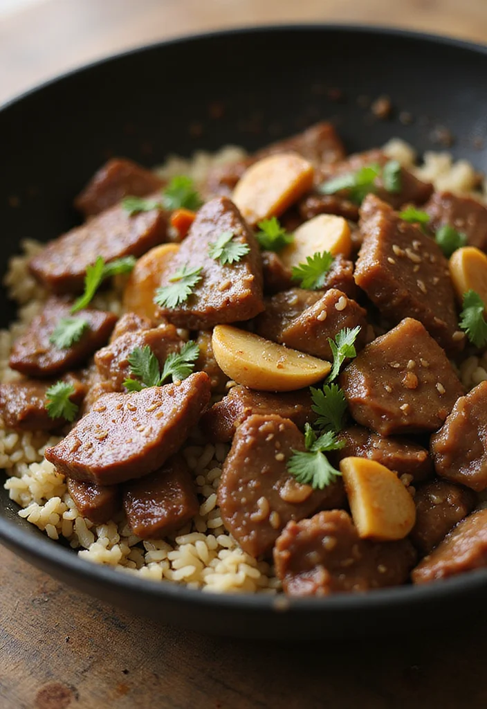 18 Fast & Flavorful Thai Beef Recipes To Cook This Week - 6. Garlic Beef Stir-Fry 1