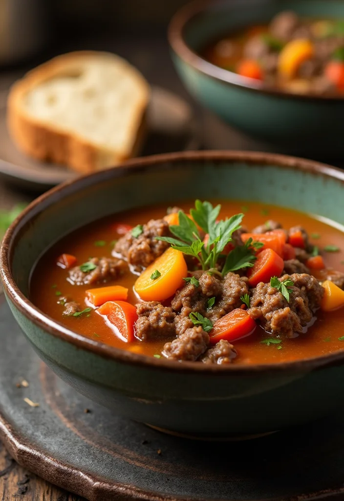 18 Minced Beef Recipes Healthy Recipes Everyone Is Searching For - 13. Minced Beef and Vegetable Soup 1