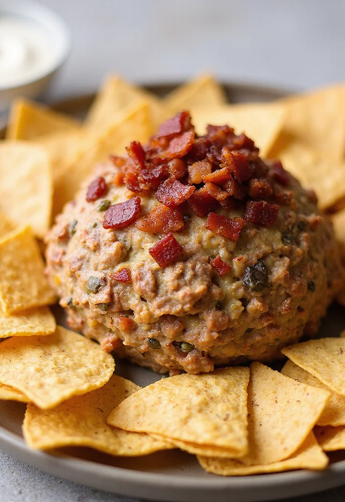 18 Must-Try Dried Beef Cheeseball Dishes For Busy Nights - 5. Bacon Ranch Dried Beef Cheeseball 1