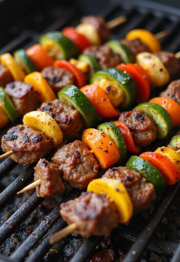 18 Smoked Beef Roast Ideas That Make Dinner So Much Easier - 8. Smoked Beef and Vegetable Skewers 1